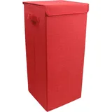 VCM Wäschekorb Wäschebox Stoffbox mit Deckel Dreso L