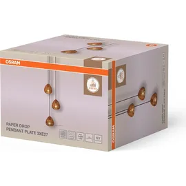 Osram Decor Paper Drop 3-flg. 36,7 cm rund beige