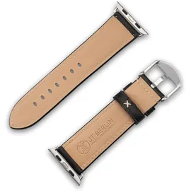 JT Berlin Watchband Charlie Armband 42 mm, 44 mm, 45 mm, 49mm M Schwarz, Silber Watch Series 1, Watch Series 2, Watch Series