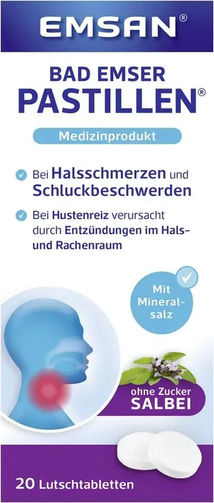 EMSAN Bad Emser Pastillen® ohne Zucker mit Salbei
