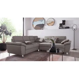 sit&more Ecksofa SIT & MORE "Sorano L-Form", grau (hellgrau), B:249cm H:88cm T:229cm, Sofas, Ecksofa, wahlweise mit Bett- und Relaxfunktion, inkl. Bettkasten