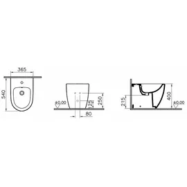 Vitra Sento Bidet, 5986B003-0288,