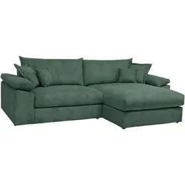 OTTO home Eckcouch Cord 4-Sitzer Dunkelgrün