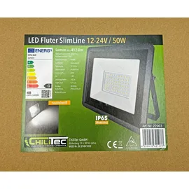 ChiliTec 22003 LED-Fluter SlimLine 50W, 12-24V= IP65, 3500 Lumen, 4000K, neutralweiß