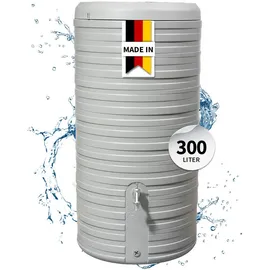GARANTIA Nordic 2in1 Regenspeicher 300 l steingrau inkl. Pflanzschale