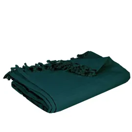Atmosphera PEACOCK Bettüberwurf 160 x 220 cm Blau/Grün/Gelb