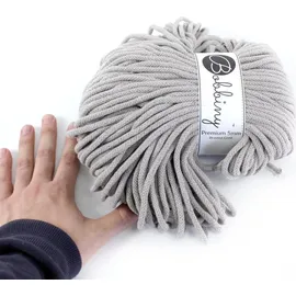 Bobbiny Makramee-Flechtkordel 5 mm 100 m Kaffeebraun