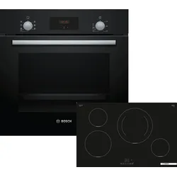Bosch Einbau-Backofen-Set, HBF133BA0 + PIE811BB5E, Einbau-Backofen, Induktionskochfeld HBD234FB85