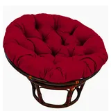 Papasansessel Kissen 100cm Durchmesser für Drehsessel - Polster Bodenkissen mit 10-12cm Dicke - Rund Papasan Sesselbezug