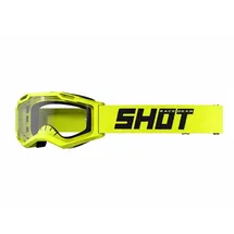 Shot Assault 2.0 Solid Offroad-brille - Neon Yellow Glossy - Clear/CAT0
