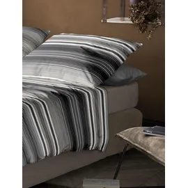 IRISETTE Wave-J 8651 gestreift grau 135 x 200 cm + 80 x 80 cm