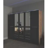 Priess Kleiderschrank »Schrank Garderobe Wäscheschrank Barcelona in 5 Breiten«, viel Stauraum, geräumige Schubkästen, mit Spiegel, MADE IN GERMANY