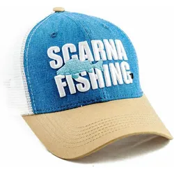 TRUCKER CAP - Scarna Fishing – Blau BLAU|WEISS|braun ADULTE