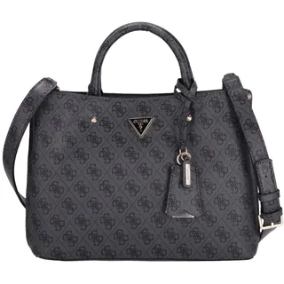 GUESS Meridian Girlfriend Satchel Coal Logo