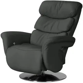 HIMOLLA Relaxsessel 7628 Leder 83 x 107 x 88 cm Schwarz mit Relax-Funktion