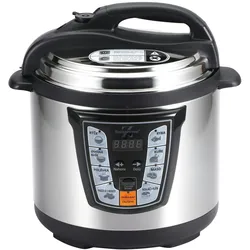 BERGNER - Elektrischer Schnellkochtopf 6 L, 1000 W Foodies mit 8 Programmen