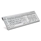 Logickeyboard Tastatur DE schwarz/weiss (LKB-LPRNTBW-AJPU-DE)