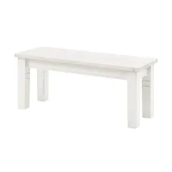 maison bleue Sitzbank  massiv Florian ¦ weiß ¦ Maße (cm): B: 40 H: 46