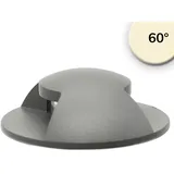 ISOLED Bodeneinbaustrahler Aluminium Ø 6cm 10,0cm IP67 3W warmweiß schwarz