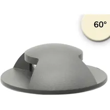 ISOLED Bodeneinbaustrahler Aluminium Ø 6cm 10,0cm IP67 3W warmweiß schwarz