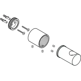 Ideal Standard Wandbefestigung für Brausestange Chrom , F960891AA
