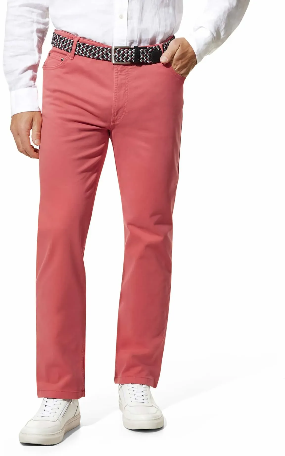 Walbusch Herren Bügelfrei-Stretchbund Five Pocket Orange