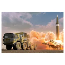 I Love Kit M1001 - MAN mit M790 Erector Launcher schwarz/weiß 1:35