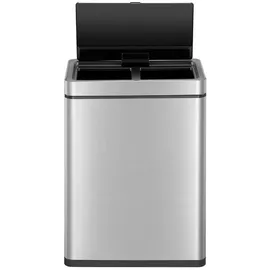 Proregal Stylischer Sensor-Mülleimer 30 l Silber