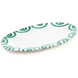 Gmundner Platte oval mit Fahne 21 x 14 cm