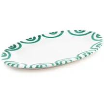 Gmundner Platte oval mit Fahne 21 x 14 cm