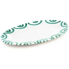 Gmundner Platte oval mit Fahne 21 x 14 cm