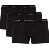 Tommy Hilfiger Herren 3er Pack Boxershorts Trunks Unterwäsche, Schwarz (Black/Black/Black), XL