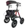 Antar Aluminium Outdoor Rollator rot mit Luftbereifung