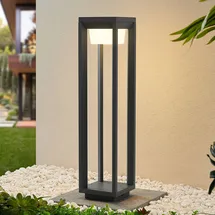 PRIOS Außenleuchte Aluminium 14 cm x 60 cm spritzwassergeschützt grau