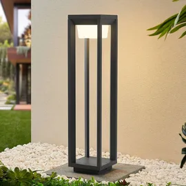 PRIOS Außenleuchte Aluminium 14 cm x 60 cm spritzwassergeschützt grau