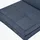Homcom Schlafsessel Bodensofa Polyester 61 x 58 x 73 cm Blau mit verstellbarer Rückenlehne