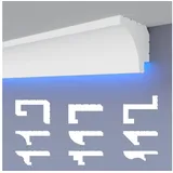 heximo LED-Schattenfugenprofil Stuckleisten 20,4 m