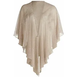 Vera Mont Cape im Glitzer-Look Rosé/Silver | Gr.: onesize