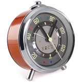 BRISA VW Collection - Volkswagen Wecker-Uhr-Zeitmesser im Tacho Design vom T1 Bulli Bus in edler Geschenk-Dose (Speedometer/Rot)