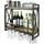 Kobolo ACOLON Wandregal 60 x 20 x 54 cm Schwarz