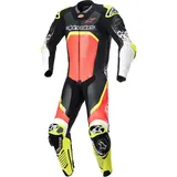 Alpinestars GP Tech V4, Lederkombi 1tlg. perforiert - Schwarz/Neon-Rot/Neon-Gelb - 54