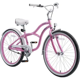 Bikestar Cruiser 24 Zoll RH 135 cm pink/rosa