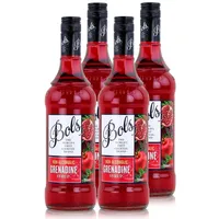 Bols Sirup Grenadine 0,75L - Cocktails Milchshakes Kaffeesirup (4er Pack)