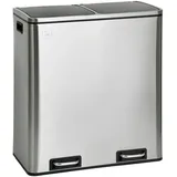 Svita TM2X30 Treteimer Abfalleimer Mülleimer Papierkorb Küchen-Ordnung Trennsystem Silber