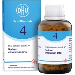 Biochemie DHU 4 Kalium chloratum D 12 Ta 900 St