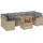 vidaXL Garten-Lounge-Set 8-tlg. beige
