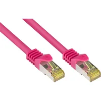 Good Connections RNS Patchkabel, Cat6a/Cat7, S/FTP, RJ-45/RJ-45, 0.5m, magenta