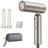 DREAME Pocket Neo Hochgeschwindigkeits-Haartrockner, in 3 Formen klappbar, 300 g leicht, 110.000 U/min Motor, 300 Millionen negative Ionen/cm3, 57 °C konstante Temperatur-Titanium Gold