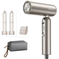 DREAME Pocket Neo Hochgeschwindigkeits-Haartrockner, in 3 Formen klappbar, 300 g leicht, 110.000 U/min Motor, 300 Millionen negative Ionen/cm3, 57 °C konstante Temperatur-Titanium Gold