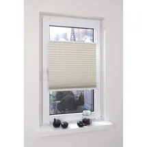 LIEDECO Klemmfix Thermo Plissee 60x130 cm beige